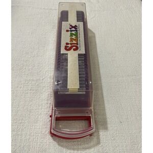 Sizzix Sizzlits Die‎ Stamps SCRIPT Alphabet Numbers In Case Complete Set Craft